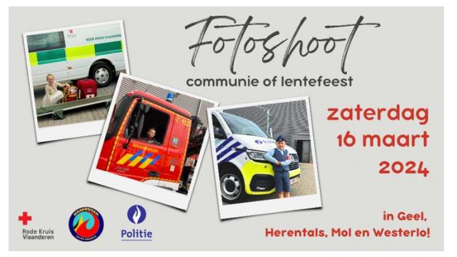 Hulpdiensten zetten opnieuw de poorten open voor originele foto’s voor je communie- of lentefeest