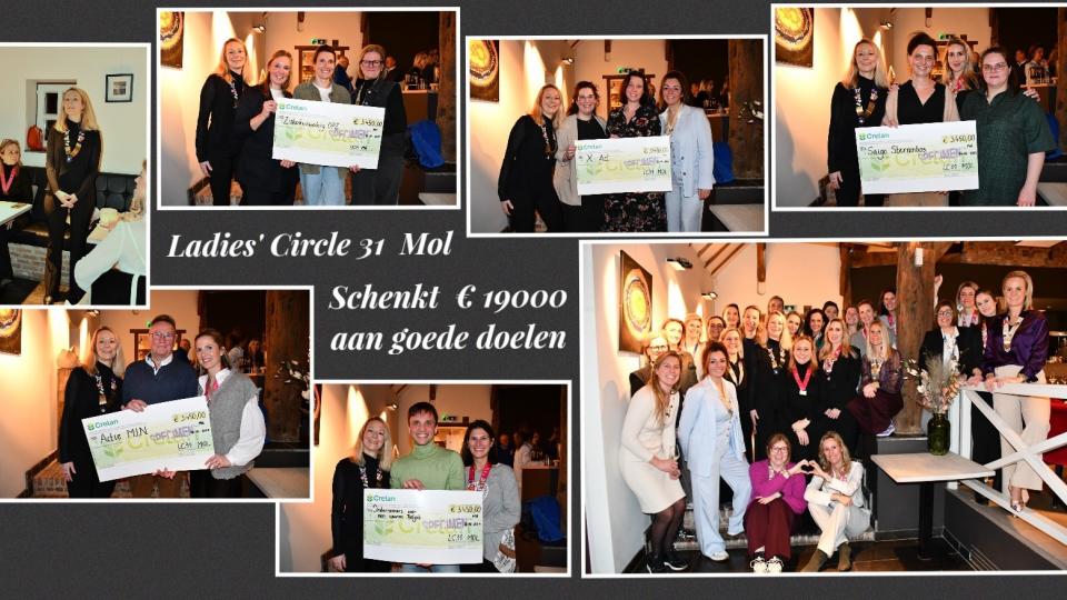 Ladies Circle 31 Mol schenken 19000 euro aan het goede doel