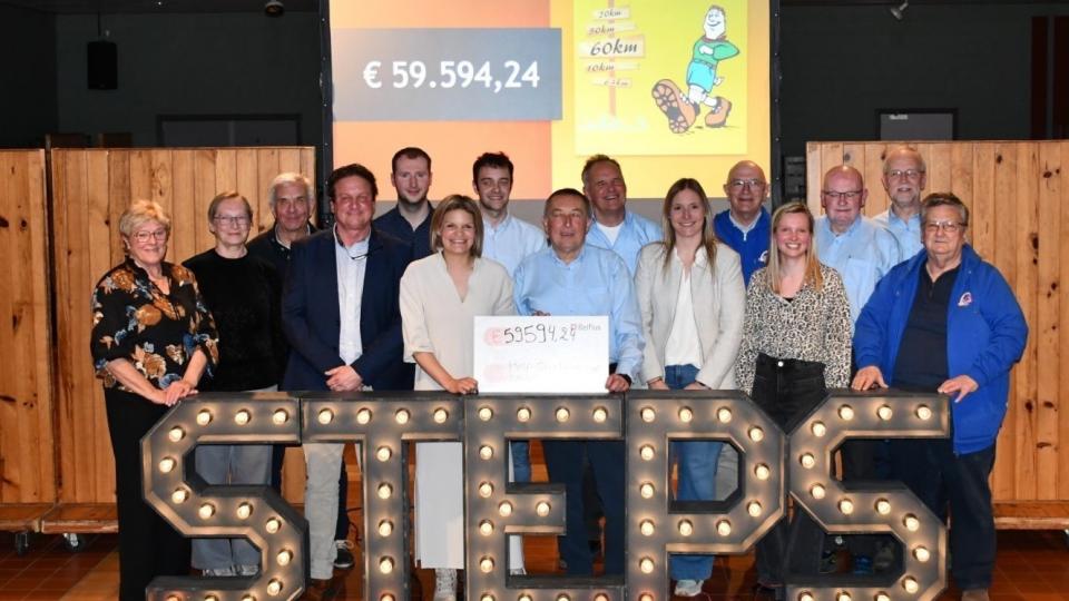 Steps On Fire schenkt 59594 euro aan het goede doel