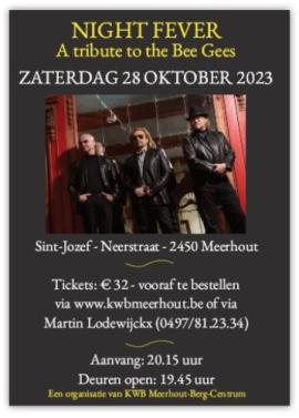 Kwb Meerhout - Night Fever voor het goede doel