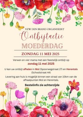 flyer Moederdag Ontbijtactie van Den Brand 2025