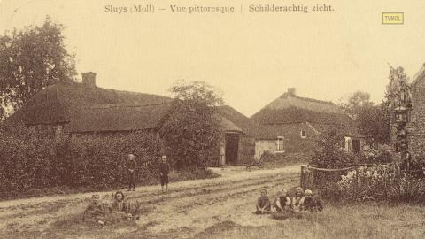 Sluys (Moll) schilderachtig zicht