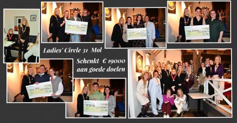 Ladies Circle 31 Mol schenken 19000 euro aan het goede doel
